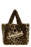 Mc2 Saint Barth Colette Leopard-embroidery Tote Bag In Brown