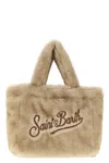 Mc2 Saint Barth 'colette Soft Fur' Handbag In Sand