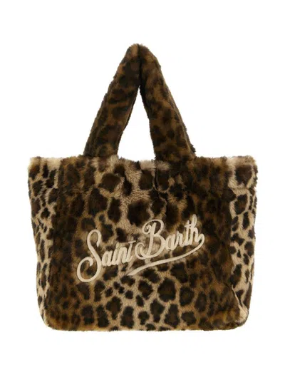 Mc2 Saint Barth 'colette Soft' Tote Bag In Fur Animalier In Multi