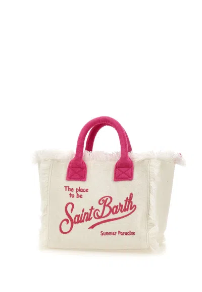 Mc2 Saint Barth Colette Sponge Bag In 白色/粉红色