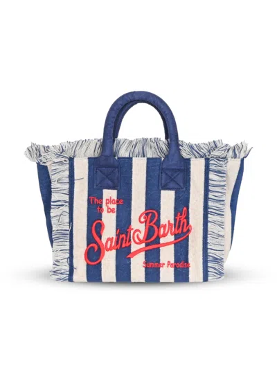 Mc2 Saint Barth Colette Sponge Terry Stripes Bag V6141 Embroidery