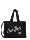 Mc2 Saint Barth Colette Teddy-embroidered Shoulder Bag In Black