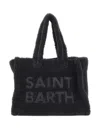 Mc2 Saint Barth Colette Teddy Embroidered Tote Bag In Black