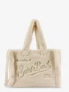 Mc2 Saint Barth Colette Teddy Shoulder Bag In White