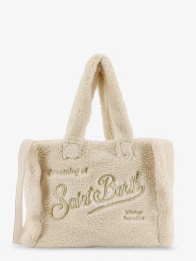 Mc2 Saint Barth Colette Teddy Shoulder Bag In White