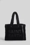 Mc2 Saint Barth Colette Teddy Tote In Black