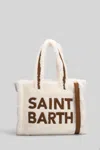 Mc2 Saint Barth Colette Teddy Tote In Metallic