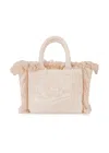 Mc2 Saint Barth Colette Terry Brown Tote Bag In Neutral