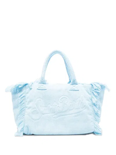 Mc2 Saint Barth Colette Terry Embossed-logo Fringed Tote Bag