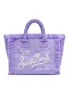 Mc2 Saint Barth Colette Terry Sponge Stars Lavender Bag