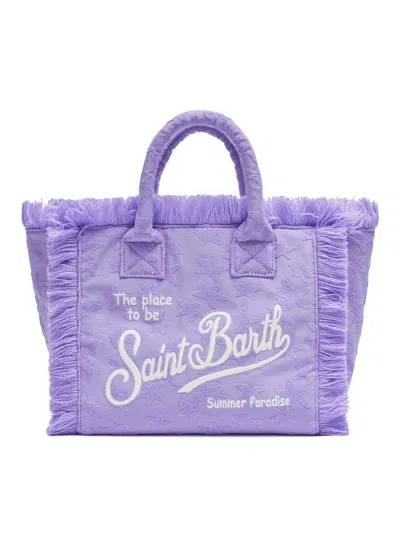 Mc2 Saint Barth Colette Terry Sponge Stars Lavender Bag