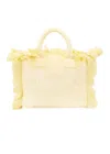 Mc2 Saint Barth Colette Terry Yellow Tote Bag In Neutral