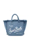 Mc2 Saint Barth Medium Wash Denim Vanity Regular Bag In Blue