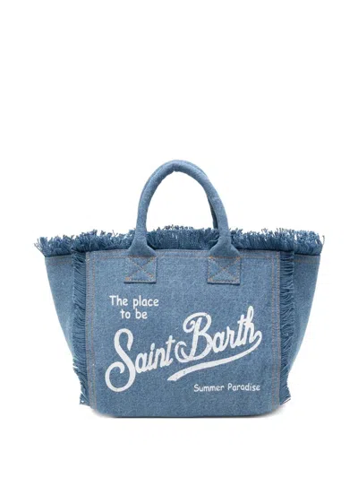 MC2 SAINT BARTH "COLETTE" TOTE BAG,COL0001.00009L DENIM
