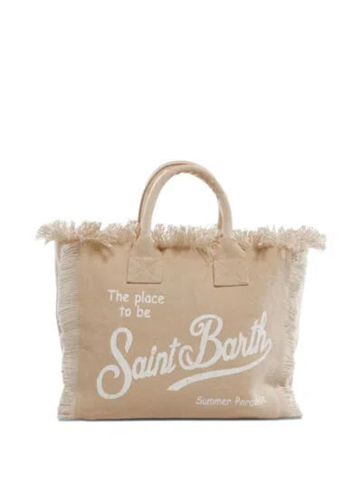 Mc2 Saint Barth Kids' Colette Tote Bag In Neutral