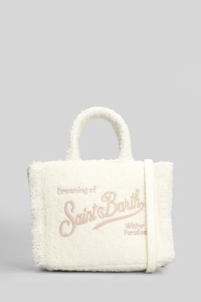 Mc2 Saint Barth Colette Tweed Tote In Neutral