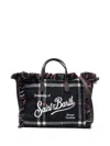 Mc2 Saint Barth Colette Tartan-pattern Tote Bag In Blue