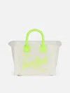 Mc2 Saint Barth Colette White Terry Handbag With Saint Barth Logo In White