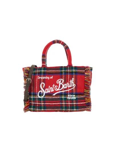 Mc2 Saint Barth Kids' "colette Wool" Tote Bag In Red