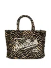 Mc2 Saint Barth Colette Zebra-print Tote Bag In Neutral