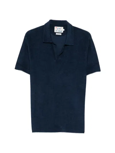 Mc2 Saint Barth Collared T-shirt In Blue