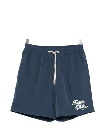 Mc2 Saint Barth Comfort Drawstring Swim Shorts In Blue