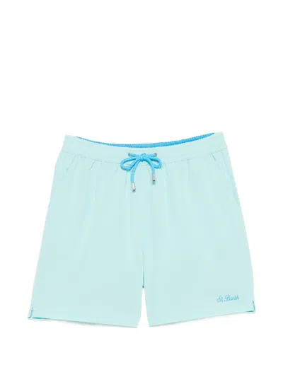 Mc2 Saint Barth Comfort Drawstring-waist Swim Shorts In Blue