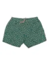 Mc2 Saint Barth Comfort Lightning Gecko-print Swim Shorts In Green