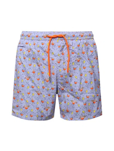 Mc2 Saint Barth Graphic-print Swim Shorts In Multi