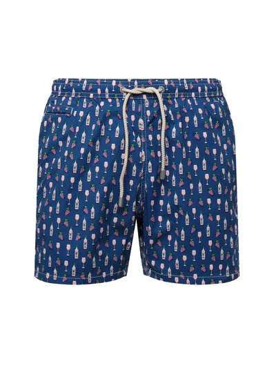 Mc2 Saint Barth Graphic-print Swim Shorts In Multi