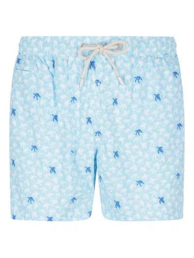 Mc2 Saint Barth Comfort Light Swim Shorts In Blue