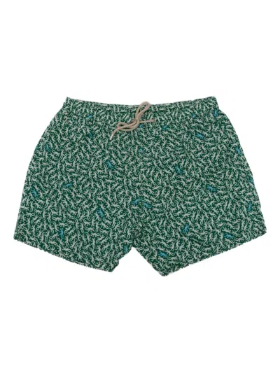 MC2 SAINT BARTH COMFORT LIGHTNING GECKO-PRINT SWIM SHORTS