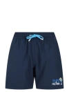 Mc2 Saint Barth Comfort Mid-rise Swim Shorts In Blue