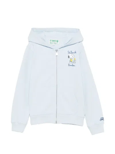 Mc2 Saint Barth Kids' Coney Graphic-print Hoodie In Blue