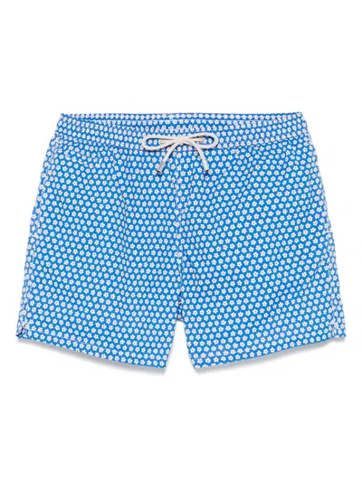Mc2 Saint Barth Confort Light Swim Shorts In Blue