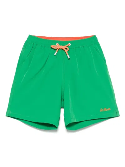 Mc2 Saint Barth Confort Swim Shorts In Green