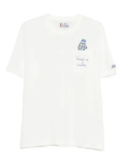 Mc2 Saint Barth Connor Graphic T-shirt In White