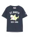 Mc2 Saint Barth Cool Shark T-shirt In Blue