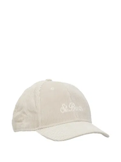 Mc2 Saint Barth Corduroy Baseball Cap In Neutral