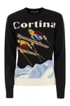 Mc2 Saint Barth Cortina Wool And Cashmere Blend Jumper In Navy