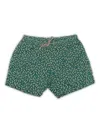 Mc2 Saint Barth Comfort Lightning Gecko-print Swim Shorts In Green