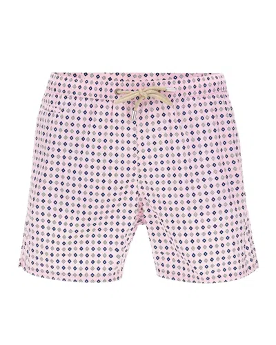 Mc2 Saint Barth Costume Comfort Light Spring Geo Tie In Pink