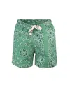 Mc2 Saint Barth Green Bandana Costume In Green