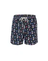 Mc2 Saint Barth Costume Lighting Blu Navy Con Stampa Orologi