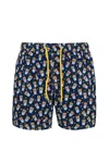 Mc2 Saint Barth Costume Lighting Micro Con Stampa Estathe In Blu