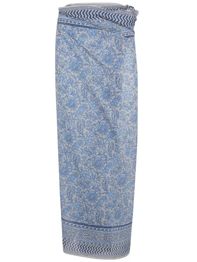Mc2 Saint Barth Costume Lunghezza Maxi "thaiti" In Blue