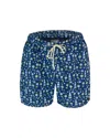 Mc2 Saint Barth Man Lightweight Fabric Swim-shorts Lighting Micro Fantasy With Gin Mare Print Gin Mare Special Editi In 03692f
