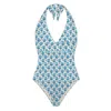 Mc2 Saint Barth Costumes Whole Woman  - Marylin Geo Floral 10 - N.d. In Blue