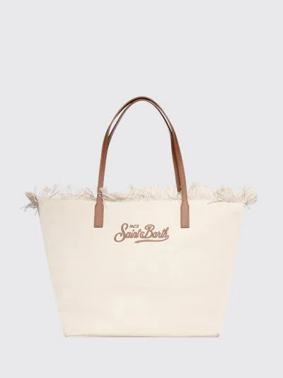 Mc2 Saint Barth Tote Bag Woman Color White In Neutral