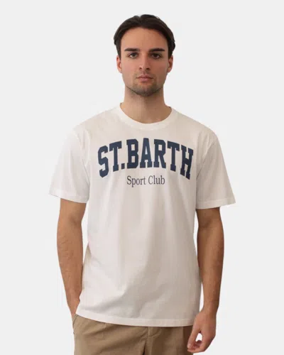 Mc2 Saint Barth Cotton Classic T Shirt - Stb Sport 01n In White